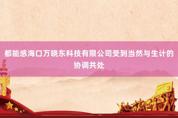 都能感海口万晓东科技有限公司受到当然与生计的协调共处